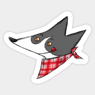 Hungry collie Sticker